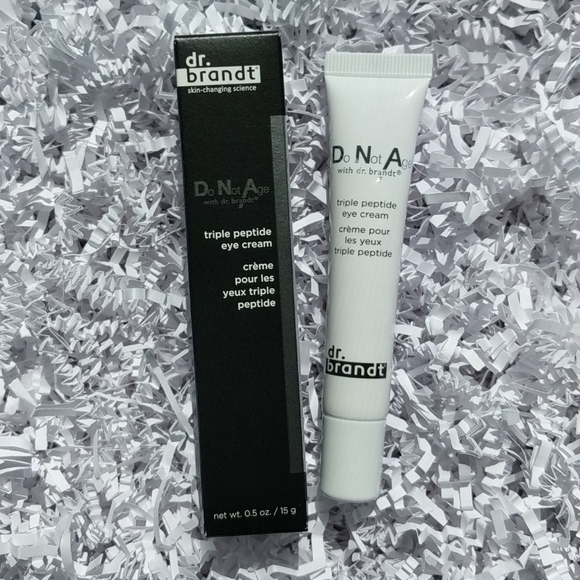 dr brandt do not age triple peptide eye cream tube
